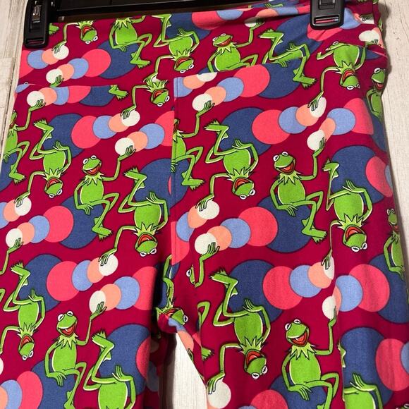 Lularoe kermit the frog Leggings - one size - Picture 2 of 4